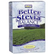 Better Stevia Balance Powder with Chromium & Inulin, 100 Packets, NOW Foods