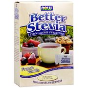 Better Stevia Packets - French Vanilla BetterStevia, 75 Packets/Box, NOW Foods