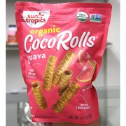 Sun Tropics Organic Coco Rolls, Crisp Coconut Rolls, 14.1 oz (400 g)