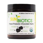 SunBiotics Probiotic Chocolate Hearts, 2 oz (30 Hearts), Windy City Organics