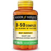 Super B-50 Complex, 100 Tablets, Mason Natural