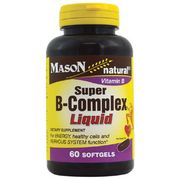 Super B-Complex Liquid, 60 Softgels, Mason Natural