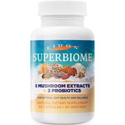SuperBiome Mushroom & Probiotic, 60 Capsules, Eidon Ionic Minerals