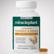 Miracle Plant Superior Turmeric & Ginger, 60 Capsules, Prime Brands