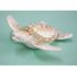 Swimming White Turtle Gilt Jewelry Gift Box with Fine Crystals