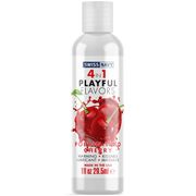 Swiss Navy 4 in 1 Playful Flavors Lubricant - Poppin Wild Cherry, 1 oz, MD Science Lab