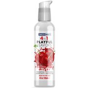 Swiss Navy 4 in 1 Playful Flavors Lubricant - Poppin Wild Cherry, 4 oz, MD Science Lab