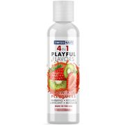 Swiss Navy 4 in 1 Playful Flavors Lubricant - Straw-Kiwi Pleasures, 1 oz, MD Science Lab
