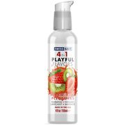 Swiss Navy 4 in 1 Playful Flavors Lubricant - Straw-Kiwi Pleasures, 4 oz, MD Science Lab