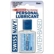Swiss Navy Carded J-Hook Mini Water Based Lube, 20 ml, MD Science Lab