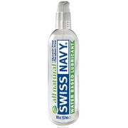Swiss Navy Water Based Lubricant, All Natural, 8 oz, MD Science Lab