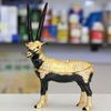 Tall Horned Goat Gilt Jewelry Gift Box with Fine Crystals