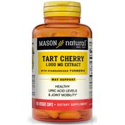 Tart Cherry 1000 mg Extract with Standardized Turmeric, 60 Veggie Caps, Mason Natural