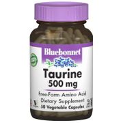 Taurine 500 mg, 50 Vegetable Capsules, Bluebonnet Nutrition