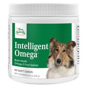 Terry Naturally Animal Health Intelligent Omega, Brain Health, 60 Soft Chews, EuroPharma