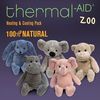 100% Natural Heating & Cooling Plush Zoo Animals, Hot Cold Pack
