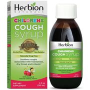 Children's Cough Syrup with Honey & Natural Cherry Flavor, 5 oz, Herbion