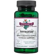 ThyroFem, Thyroid Support, 60 Vegetarian Capsules, Vitanica