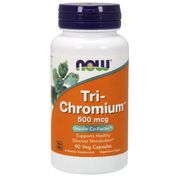 Tri-Chromium 500mcg with Cinnamon 90 Vcaps, NOW Foods