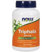 Triphala 500 mg, Standardized Fruit Extract, 120 Tablets, NOW Foods