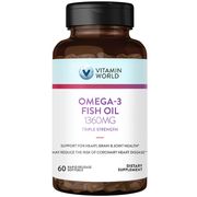 Triple Strength Omega-3 Fish Oil 1360 mg, 60 Rapid Release Softgels, Vitamin World