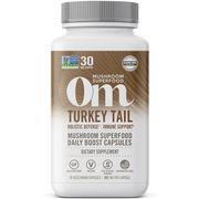 Turkey Tail Mushroom Superfood Daily Boost Capsules, 90 Vegetarian Capsules, Om Organic Mushroom Nutrition