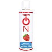 Turn on Yummy Strawberry Flavored Lube, 4 oz, WET International