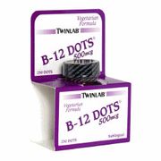 TwinLab Vitamin B12 Dots 500 mcg Vegetarian, 250 Dots