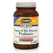 Udo's Choice Super 8 Hi-Potency Probiotic, 60 Capsules, Flora Health