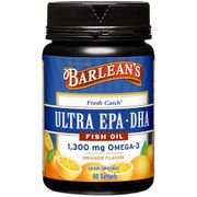 Ultra EPA-DHA, Fresh Catch Fish Oil, Orange Flavor, 60 Softgels, Barlean's Organic Oils