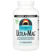 Ultra-Mag, Bioavailable Magnesium, 180 Vegan Capsules, Source Naturals