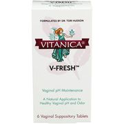 V-Fresh, Vaginal pH Support, 6 Vaginal Suppository Tablets, Vitanica