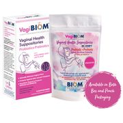 VagiBiom Vaginal Probiotic Suppository, Fragrance Free, 15 Suppositories, Biom Probiotics