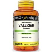 Valerian 500 mg, 60 Capsules, Mason Natural