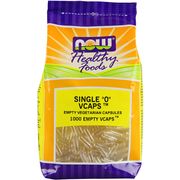 Empty Capsules Vegetarian - Single 0, Value Size, 1000 Veg Capsules, NOW Foods