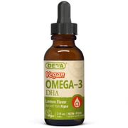Vegan Liquid Omega-3 DHA, Lemon Flavor, 2 oz, Deva Nutrition