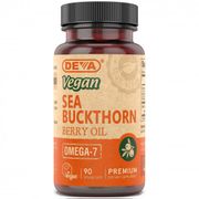 Vegan Sea Buckthorn Berry Oil (Omega-7), 90 Vegan Caps, Deva Nutrition