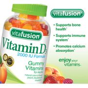 VitaFusion Chewable Vitamin D 2000 IU, Adult Gummy Vitamin, 275 Gummies