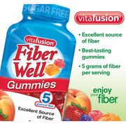 VitaFusion Fiber Well Chewable, Sugar Free, 220 Gummies
