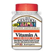 Vitamin A 10,000 IU 110 Softgels, 21st Century Health Care