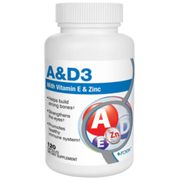 Vitamin A & D3 Formula with Vitamin E & Zinc, 120 Capsules, Roex