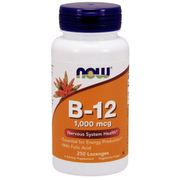 Vitamin B-12 1000mcg With Folic Acid, 250 Chewable Lozenges, NOW Foods
