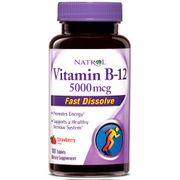 Vitamin B-12 Fast Dissolve 5000 mcg, 100 Tablets, Natrol