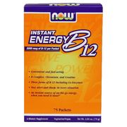 Vitamin B-12 Instant Energy, 75 Packets, NOW Foods