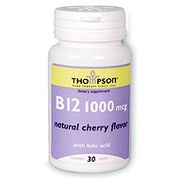 Vitamin B-12 Lozenge 1000mcg 30 loz, Thompson Nutritional Products