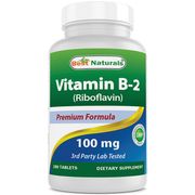 Vitamin B-2 100 mg, 180 Tablets, Best Naturals