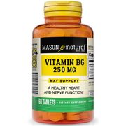 Vitamin B-6 250 mg, 60 Tablets, Mason Natural
