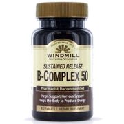Vitamin B-Complex Sustained Release, 60 Tablets, Windmill Health Products
