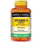 Vitamin B Complex with Vitamin C, 100 Capsules, Mason Natural