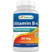 Vitamin B6 50 mg, 250 Tablets, Best Naturals
